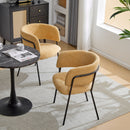 Modern Upholstered Arm Dining Chair Set by HouseOfZazla