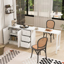 U Style 89.7'' Wooden Sideboard with Extendable Table