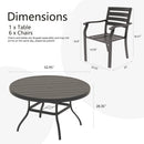 7 Pieces Outdoor Patio Dining Set by HouseOfZazla