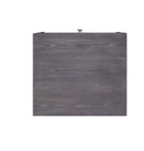 Iban End Table - Gray Oak / Chrome