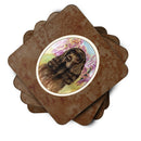 Field Spaniel Foam Coasters Set of 4 Cup Coasters for Indoor Outdoor, Tabletop Protection, Anti Slip, Mouse pad Material
