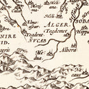 Vintage Map of North Africa & the Mediterranean Sea, 1570
