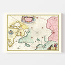 Vintage Map of North Pole, 1665
