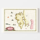Vintage Map of Spitsbergen, 1665