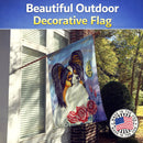 Papillon Yellow Butterfly House Flag 28x40 Porch Sleeve Pole Decorative Outside Yard Banner Artwork Wall Hanging, Polyester