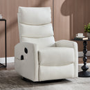 Heat Massage Manual Recliner Chair with Rocker and Swivel