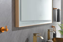 60x36 LED Lighted Bathroom Wall Mounted Mirror with High Lumen+Anti-Fog Separately Control
