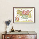 Vintage Map of Iceland 1665