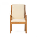 Set of 2 Rubber Wood Dining Chairs