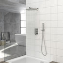 Dual Shower Head 10" Wall Mounted Square Shower System by HouseOfZazla