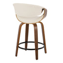 Curvini Mid - Century Modern Fixed Height Counter Stool With Swivel (Set of 2) by HouseOfZazla