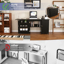 57.5" Foldable Sewing Machine Table with Storage & Casters