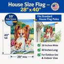 Papillon A Momma's Love House Flag 28x40 Porch Sleeve Pole Decorative Outside Yard Banner Artwork Wall Hanging, Polyester