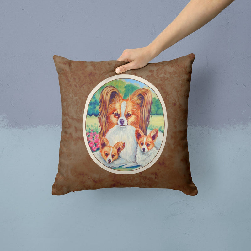 Papillon A Momma's Love Throw Pillow - 14x14 Decorative Pillow – Art for Your Home & Patio 7042PW1414