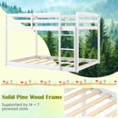 Full Over Full Bunk Bed Low-to-ground Bunk Bed by LJGDeals