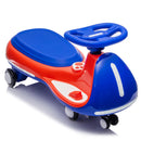 12V Electric Wiggle Ride On Car with Dual Motors & LED Lights