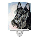 Scottish Terrier Ceramic Night Light Compact, UL-Certified, Ideal for Bedroom, Bathroom, Nursery, Hallway, Kitchen, 6x4x3, Multicolor