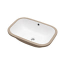 Modern Ceramic Undermount Bathroom Sink With Overflow, High Quality by HouseOfZazla