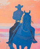 Pink Western Cowboy Style Wall Mural. Pink Cowgirl.