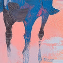 Pink Western Cowboy Style Wall Mural. Pink Cowgirl.