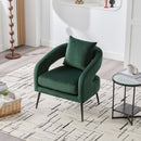 Open Back Accent Chair, Round Sofa Lounge Armchair by Unique Piece Furniture