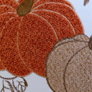 Pumpkin Embroidered Cotton Throw Pillow – Autumn Harvest Accent Cushion Set of 2