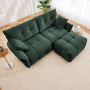 Sofa Set With Ottoman And Pillows, Textured, High Resilience Cushions by HouseOfZazla