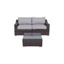Outdoor Wicker Conversation Set With Cushions, All Weather by HouseOfZazla
