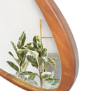 Asymmetrical Wall Mirror Wooden Framed Mirror Large Sized Dressing Mirror, For Living Room, Bedroom, Bathroom, Hallway Or Entry Way - Natural Wood by Unique Piece Furniture