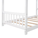 House Platform Bed With Headboard And Footboard, Roof Design by HouseOfZazla