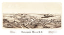 Vintage Map of Hagamans Mills, New York 1890