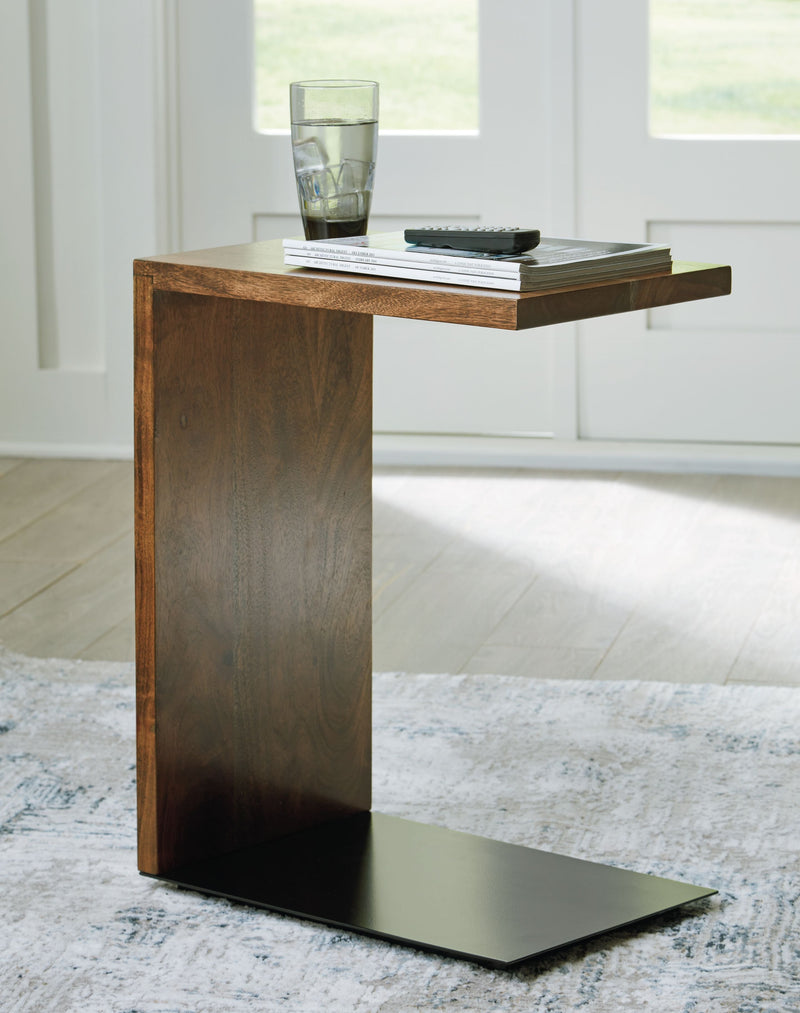 Wimshaw - Accent Table - Brown / Black, photo 4 of 6
