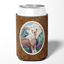 Chinese Crested Can or Bottle Hugger Cooler Sleeve for Standard 12 oz Cans, Insulated Foam Beer & Soda Can Hugger Reusable
