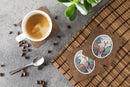 Chinese Crested Foam Coasters Set of 4 Cup Coasters for Indoor Outdoor, Tabletop Protection, Anti Slip, Mouse pad Material