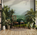 Tuscany Rolling Hills Meadow Wall Mural. Italian Countryside.