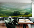 Tuscany Rolling Hills Meadow Wall Mural. Italian Countryside.