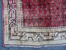 3'7"X 10' Antique Handmade India Oriental Paisley Wool Runner Rug Vegy