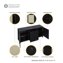 Sheridan - Modern Cane Design Sideboard by HouseOfZazla
