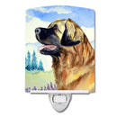 Leonberger Ceramic Night Light Compact, UL-Certified, Ideal for Bedroom, Bathroom, Nursery, Hallway, Kitchen, 6x4x3, Multicolor