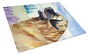 Leonberger Cutting Board Tempered Glass Kitchen Cutting Surface, Heat Resistant Chopping, Non-Slip Feet, Food Prep & Serving