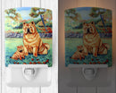 Chow Chow Momma's Love Ceramic Night Light Compact, UL-Certified, Ideal for Bedroom, Bathroom, Nursery, Hallway, Kitchen, 6x4x3, Multicolor