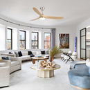 Smart Ceiling Fan With Lights, 3 Blades, Reversible Quiet DC Motor For Indoor by Unique Piece Furniture