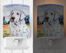 Kuvasz Ceramic Night Light Compact, UL-Certified, Ideal for Bedroom, Bathroom, Nursery, Hallway, Kitchen, 6x4x3, Multicolor