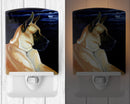 Fawn Great Dane in the Moonlight Ceramic Night Light Compact, UL-Certified, Ideal for Bedroom, Bathroom, Nursery, Hallway, Kitchen, 6x4x3, Multicolor