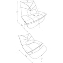 270 Swivel Glider Recliner Chair, Power Recliner Rocking Chair, USB Port Charge for Nursery Chair with Atmosphere Lamp for Living Room Bedroom Apartment