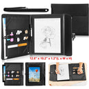 Padfolio Portfolio Folder Business Document Organizer PU Leather Padfolio Holder Case for 9.7" iPad Tablet Business Cards