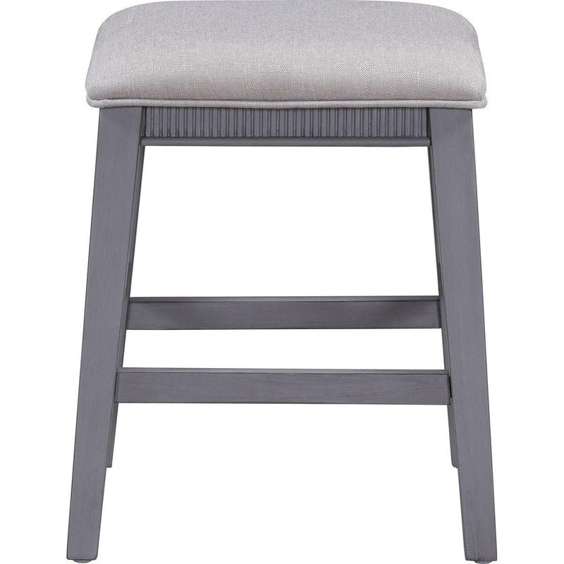 TREXM 4-Piece Dining Table Set for 3, Retro Kitchen Table and Chairs Set with 3 Storage Drawers, Ideal for Small Spaces (Gray)