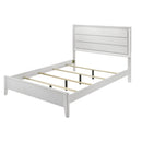 3 Piece Contemporary Bed Set With Wave Texture Panels And Angled Legs by Unique Piece Furniture