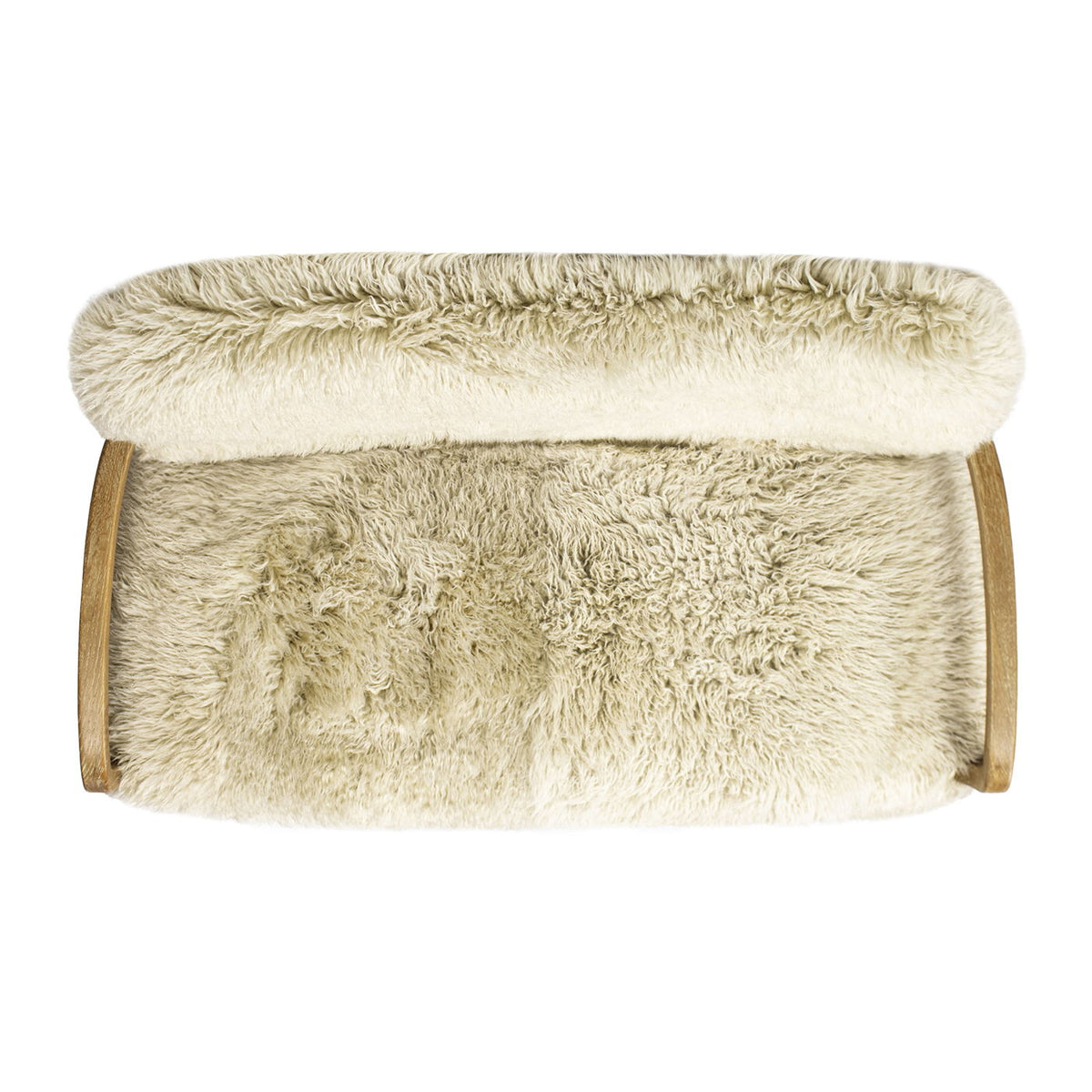 Enchante - Sheepskin Accent Loveseat - Taupe / Natural, photo 8 of 13