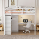Loft Bed With Built In Wardrobe, Desk, Shelves And Drawers by Unique Piece Furniture
